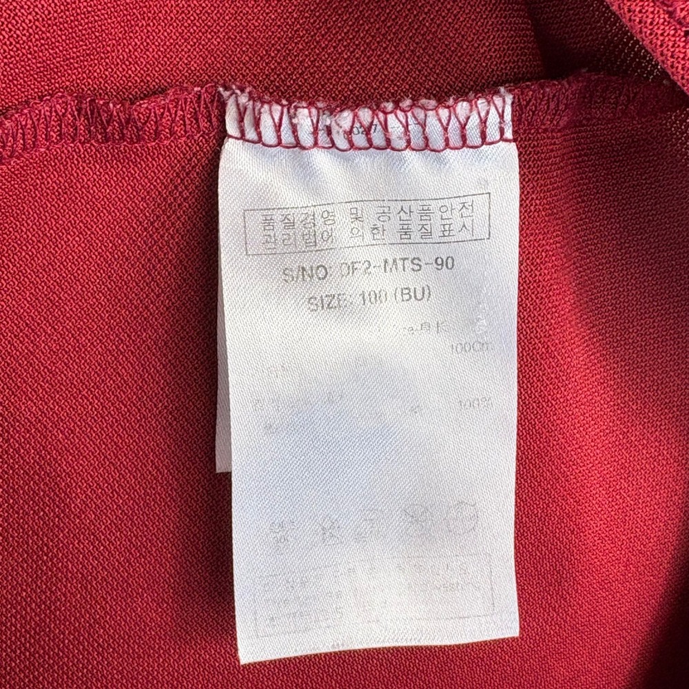 Disney Mickey Mouse Mens Short Sleeve Polo Shirt Maroon Red Size 100/Medium - Picture 7 of 7